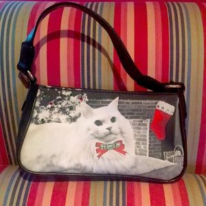 LOL ugly Christmas party cat purse